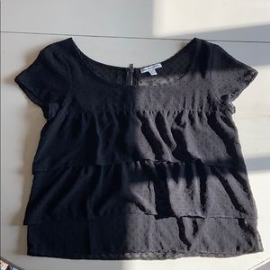 Black short sleeve American Eagle top
